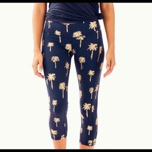Lily Pulitzer Weekender leggings gold palms